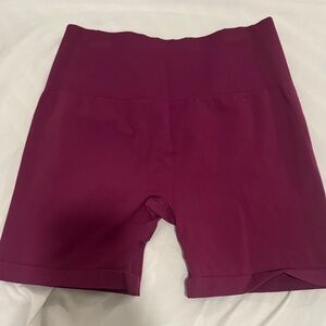 Women's Maroon Bike Shorts